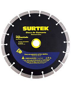 Disco de diamante segmentado, 7" Surtek