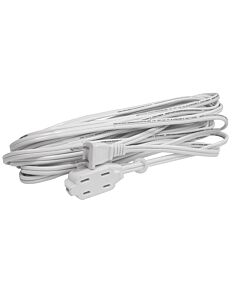 Extensión eléctrica doméstica color blanco, 2 m Surtek