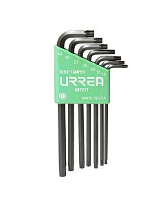 Juego de llaves hexagonales tipo "L", Torx, tamper proof, 7 piezas Urrea