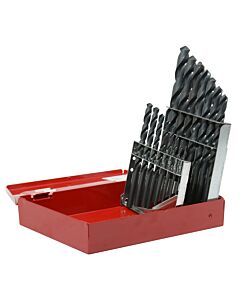 Juego de brocas negras de acero de alta velocidad zanco recto, 15 piezas Urrea