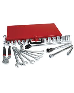 Juego de dados y accesorios cuadro de 1/2" en pulgadas, 28 piezas Urrea