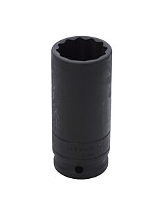 Dado de impacto largo cuadro de 1/2", 12 puntas, en pulgadas, 1-1/4" Urrea