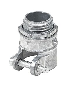 Paq c/10 Conector recto flexible metálico para cable 3/4" Surtek