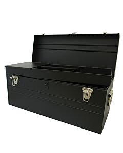 Caja portaherramientas metálica color negro 23" x 10" x 11" Urrea