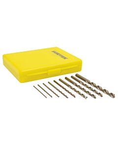Juego de brocas con cobalto de acero de alta velocidad zanco recto, 10 piezas Surtek
