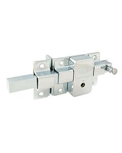 Cerradura de barra fija función izquierda, cromo brillante, llave tetra, en caja Lock