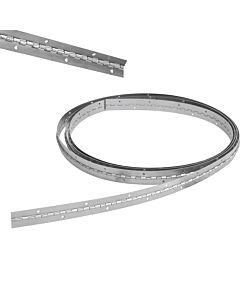 Paq c/10 Bisagra piano barrenadas 1" x 1 m, natural, en caja Lock