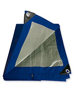 Lona de polietileno color azul 3.04 x 3.65 m Foy