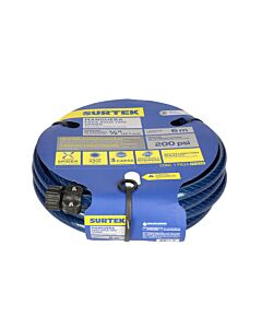 Manguera para jardín tejido spider con conector plástico 1/2", 6 m Surtek