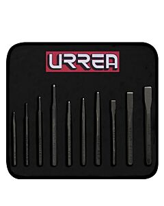 Juego de punzones y cinceles, 10 piezas Urrea