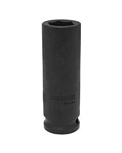 Dado de impacto largo cuadro de 1/2", 6 puntas, métrico, 22 mm Surtek