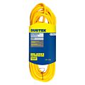 Extensión eléctrica uso extra rudo aterrizada color amarillo, 6 m Surtek