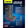 Botas de seguridad de PVC industriales #25 cm Surtek