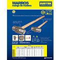 Paq c/2 Marro octagonal cabeza forjada con mango largo de madera de 36", 12 lb Surtek