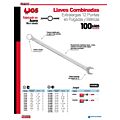 Paq c/6 Llave combinada extra larga pulido espejo métrica, 12 puntas, 21 mm Urrea