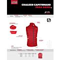 Chaleco capitonado rojo talla CH Urrea