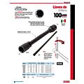 Llave de artillería fosfatizada doble boca hexagonal en pulgadas, 1" x 1-1/8" Urrea
