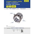 Paq c/10 Conector para tubo conduit pared delgada 3/4" Surtek