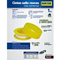 Paq c/10 Cinta sella roscas 1/2" x 13 m Surtek