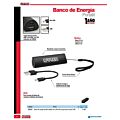 Banco de energía portátil metálico 2,200 mAh Urrea