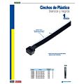 Paq c/6 Cinchos plásticos 500 x 7.8 mm, tensión 70 Kg de 50 piezas color blanco Surtek