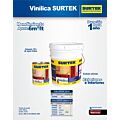 Paq c/2 Cubeta de pintura vinílica 4 Lt color blanco Surtek