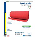 Franela en rollo de 50 cm x 50 m roja Foy