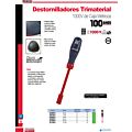 Destornillador con mango trimaterial 1000 V, de caja métrico 10 mm x 5" Urrea