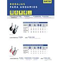 Rodaja de hule para andamio con freno 6" Surtek