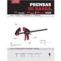Prensa plástica de barra de 12" Quick Release Urrea