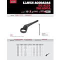 Llave acodada de alta palanca fosfatizada sin cola en pulgadas, 12 puntas, 2-3/16" Urrea