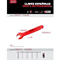Llave española 1000 V en pulgadas, 9/16" Urrea