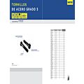 Tornillo de acero 5° rosca parcial, 7/16" x 3-1/2", 20 piezas Surtek