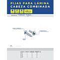 Pija cabeza combinada para lámina #8 x 2", 200 piezas Surtek