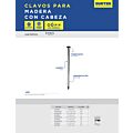 Clavo para madera con cabeza 3", 1 kg Surtek