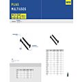 Pija multiusos fosfatizada #10 x 2-1/2", 100 piezas Surtek