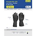Guantes de látex para pintor talla G Surtek