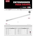 Paq c/6 Extensión para dado cuadro de 1/4", 14" Urrea