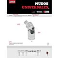 Nudo universal para dado cuadro de 3/4", 3-3/4" Urrea