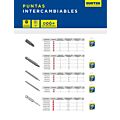 Punta Phillips para destornillador hexágono de 1/4", #1 x 1" 15 piezas Surtek