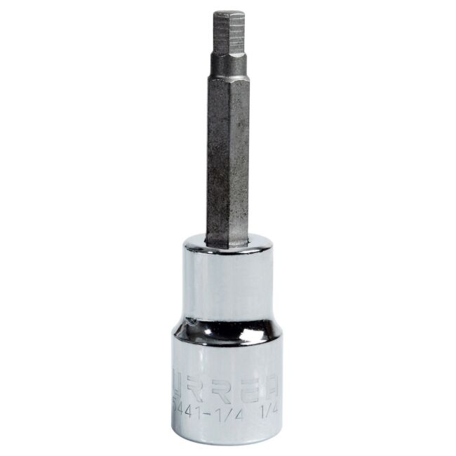 Paq c/6 Dado con punta hexagonal cuadro de 1/2", 6 puntas, en pulgadas, 1/4" Urrea